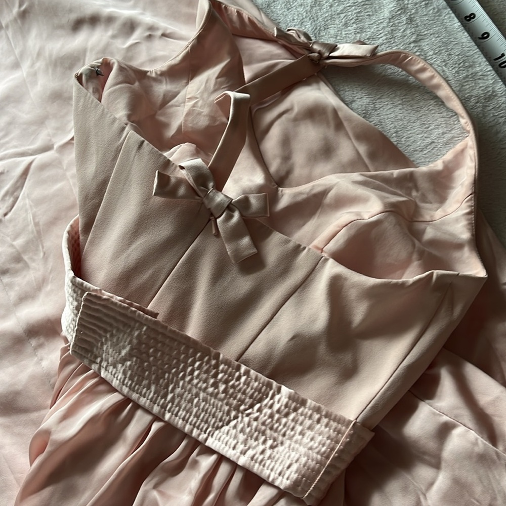 Elegant Pink Bridesmaid Dress - Picture 3 of 7